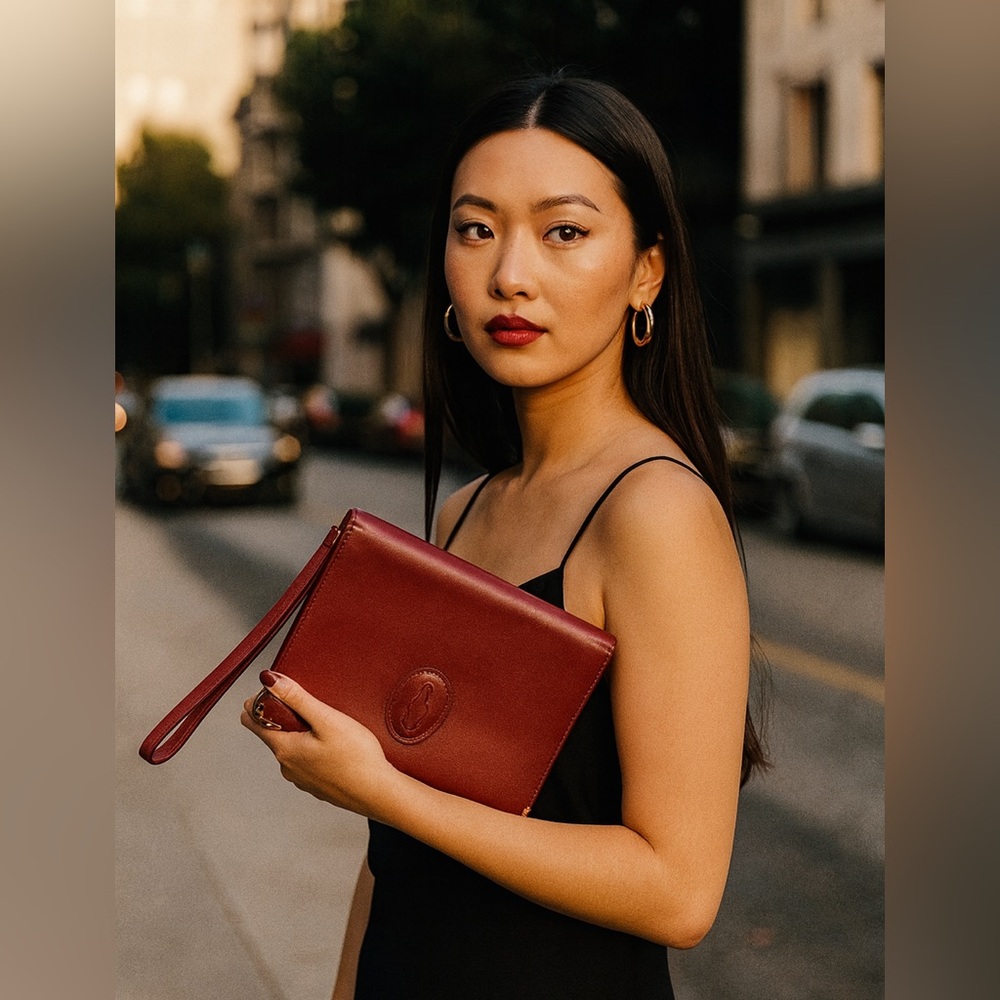 Women's Cartier Clutch Red Medium Must de Cartier